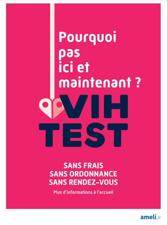 Test du VIH - Sans frais, sans ordonnance et sans rendez-vous.